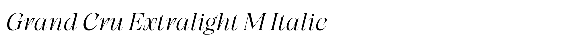 Grand Cru Extralight M Italic image